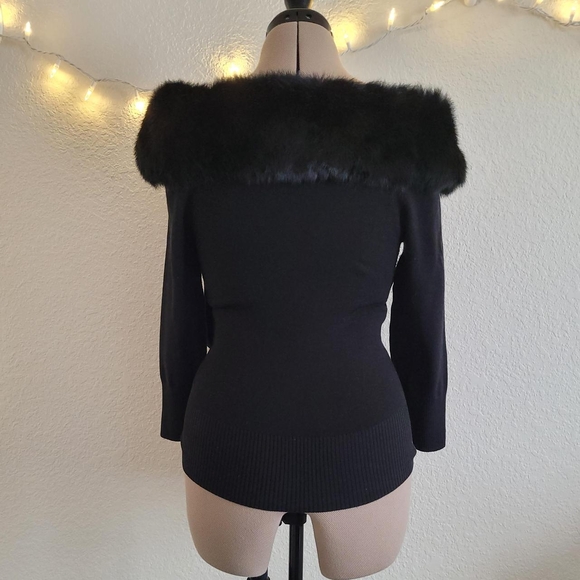 Bebe Rabbit Fur Sweater - Picture 5 of 8